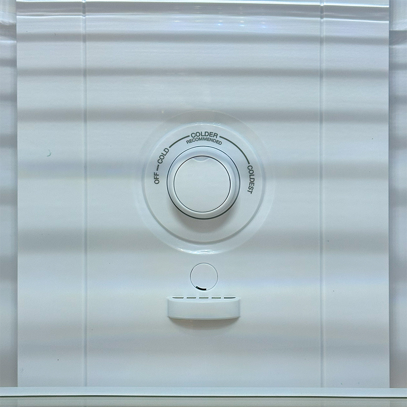 Refrigerator NoFrost 356Liter - Silver control panel