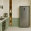 Refrigerator NoFrost 552L Silver mockup