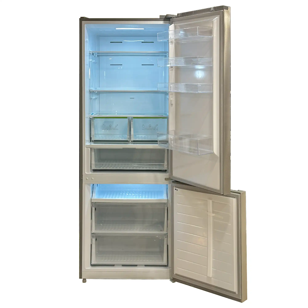 Refrigerator Nofrost Bottom Freezer 416Liter - SS door open