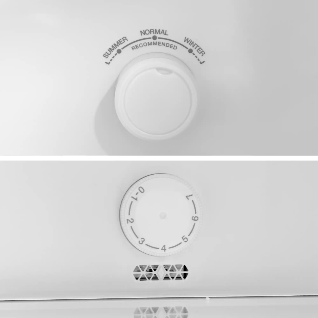 Refrigerator NoFrost 262Liter - Silver control panel