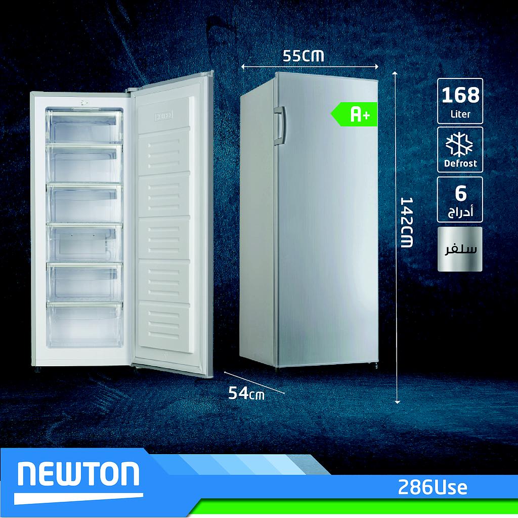 Freezer Upright 6Drawers Silver Newton